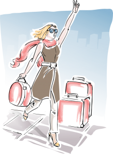 Take a taxi in paris